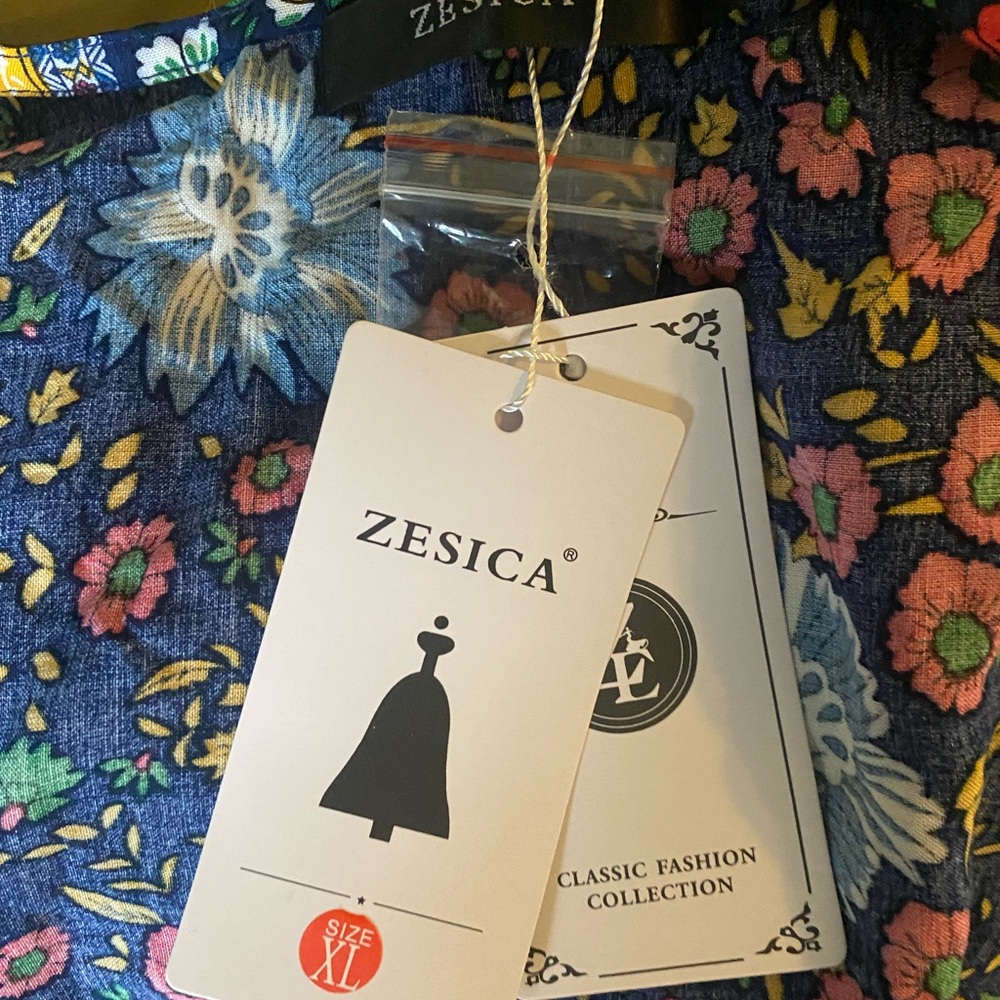 Zesica Ruffled Wrap Midi Dress xl - Picture 8 of 11